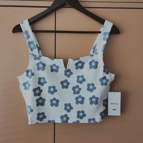 RVCA Pleasure Cropped Tank Top - NWT (L) - Picture 3 of 13